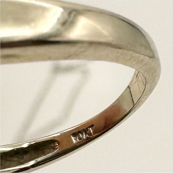 10K Two Tone White Gold Diamond & Tanzanite Ring & Pendant Set .04 ctw 3.6 - Picture 10 of 12